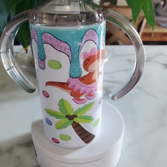 Baby Dinosaurs 12oz Sippy Cup with 2 lids - Picture 6 of 11